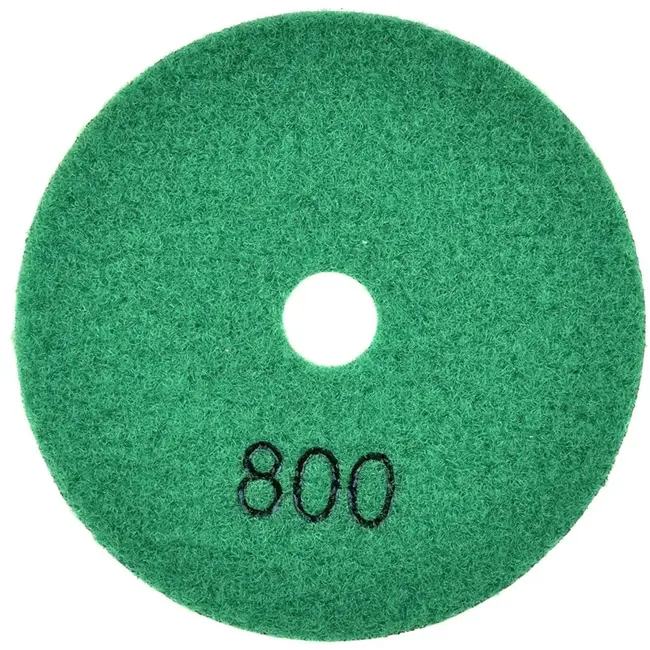 GEKO Diamant polijstpad - 100 mm - Droog gebruik - Klittenband bevestiging