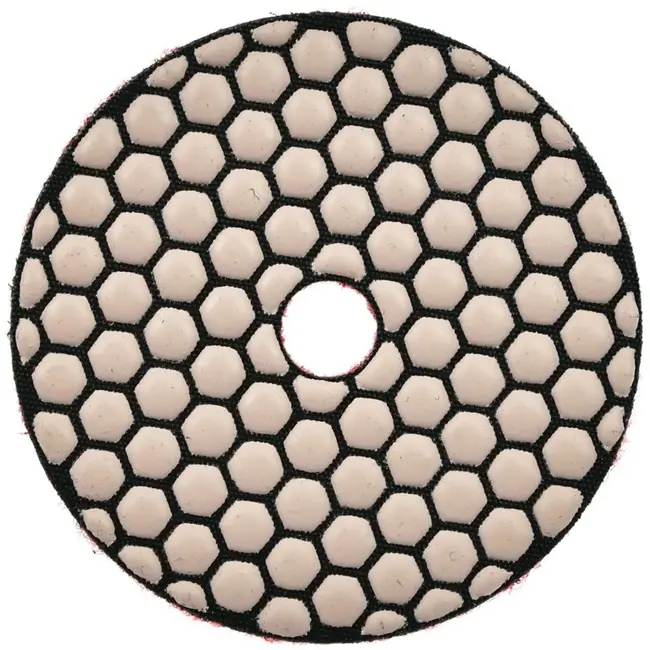 GEKO Diamant polijstpad - 100 mm - Droog gebruik - Klittenband bevestiging