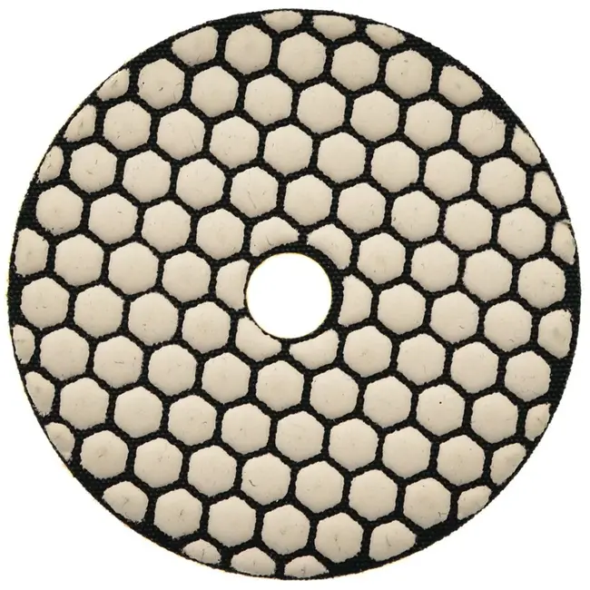 GEKO Diamant polijstpad - 100mm - Droog gebruik - Klittenband bevestiging