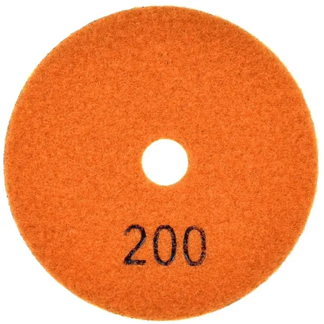 GEKO Diamant polijstpad - 100mm - Droog gebruik - Klittenband bevestiging