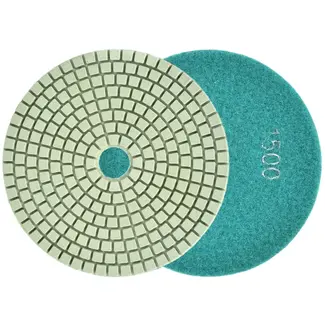 GEKO Diamant polijstpad - 125 mm - Voor nat gebruik - Klittenbandbevestiging - G1500