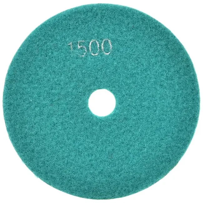 GEKO Diamant polijstpad - 125 mm - Voor nat gebruik - Klittenbandbevestiging - G1500