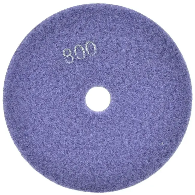 GEKO Diamant polijstpad - nat gebruik - klittenbandbevestiging - 125 mm