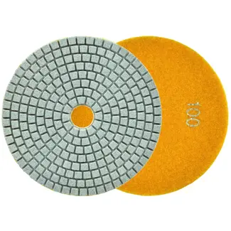 GEKO Diamant polijstpad - 125mm - Klittenband bevestiging - Voor nat gebruik