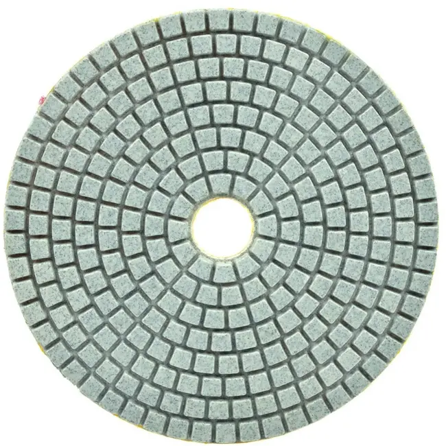 GEKO Diamant polijstpad - 125mm - Klittenband bevestiging - Voor nat gebruik