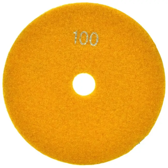 GEKO Diamant polijstpad - 125mm - Klittenband bevestiging - Voor nat gebruik