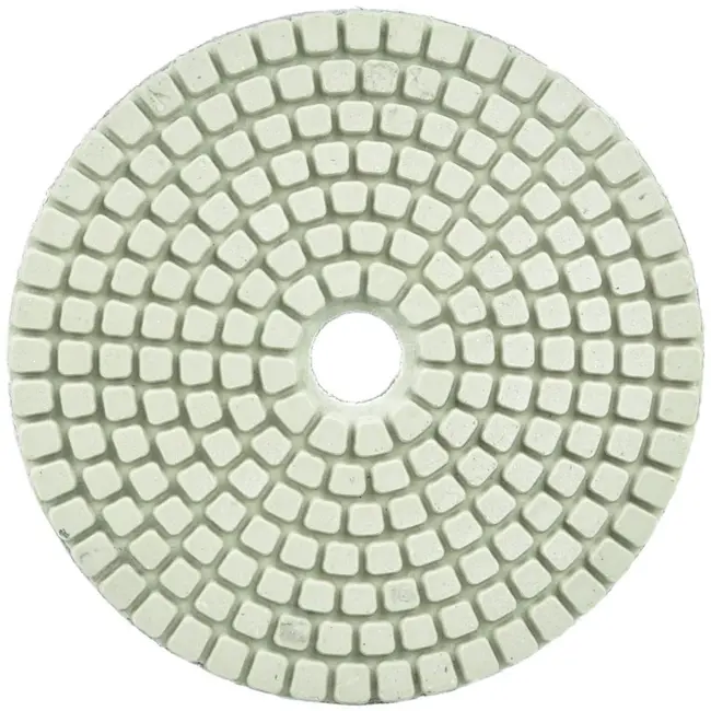 GEKO Diamant polijstpad - 100mm - Voor nat polijsten - Klittenband bevestiging - 5 stuks