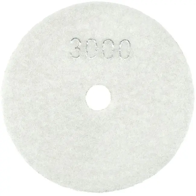 GEKO Diamant polijstpad - 100mm - Voor nat polijsten - Klittenband bevestiging - 5 stuks