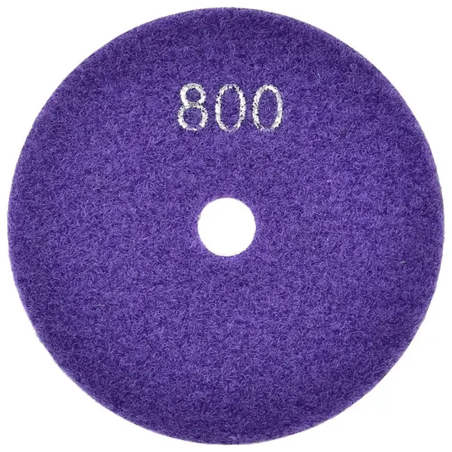 GEKO Diamant polijstpad - 100mm - Klittenband - Geschikt voor nat gebruik - G800