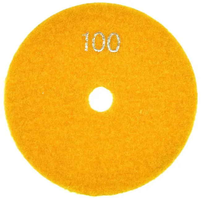 GEKO Diamant polijstpad - 100 mm - Klittenband - Voor nat gebruik - Diverse gradaties
