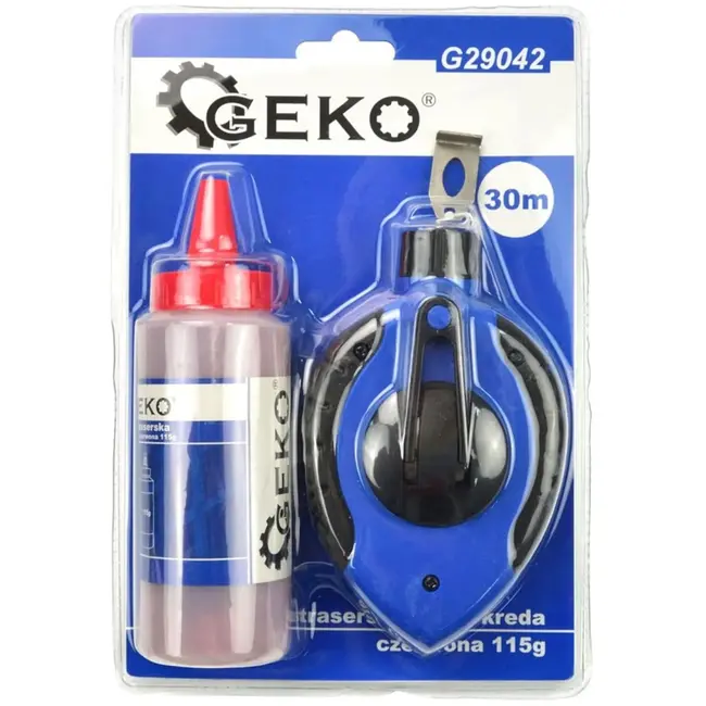 GEKO Snoer met rode krijtpoeder - 30m - 115g - Duurzaam ontwerp