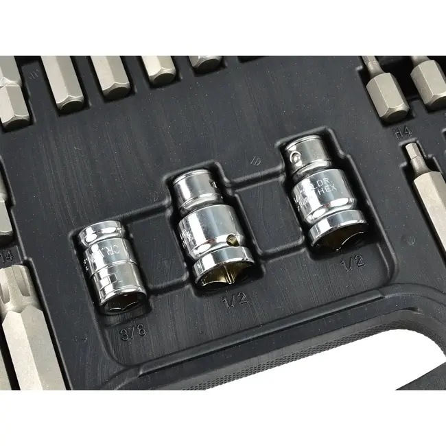 GEKO 75-delige bitset - Torx, spline, hex - CrV staal - Professioneel gebruik