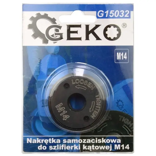 GEKO Snelle klemmoer - Gereedschapsloze schijfwissel - M14 schroefdraad