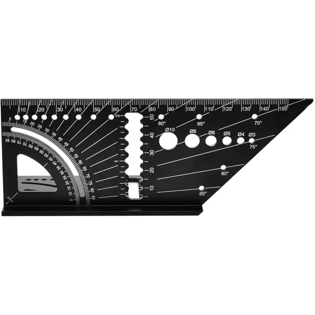 GEKO Japanse hoekliniaal - aluminium - 0-90° hoeken - met boorcontrole