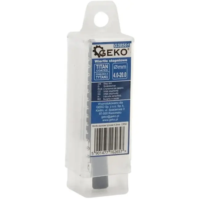 GEKO Stepboor - HSS TiAlN - 4-20 mm - Voor metaal en kunststof