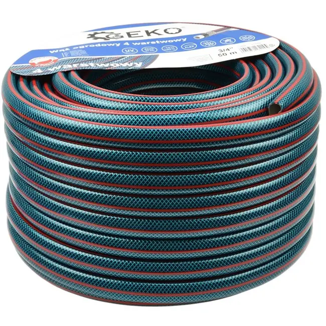 GEKO Tuinslang - 4-laags 3/4" - UV-bestendig - 50 meter - Temperatuurbestendig
