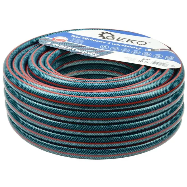 GEKO Tuinwaterslang - 4-laags - UV-bestendig - 30m - Weerbestendig
