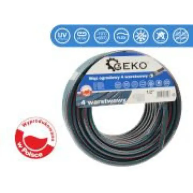 GEKO Tuinslang - 4-laags 1/2" - UV-bestendig - 30 meter - Temperatuurbestendig