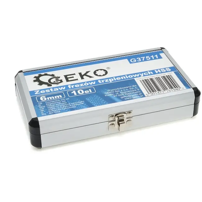 GEKO Carbide frezenset - 10-delig - HSS staal - Diverse vormen - 6 mm schacht