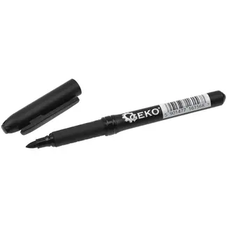 GEKO Zwarte permanente marker - fijne punt - weerbestendige inkt - 50 stuks
