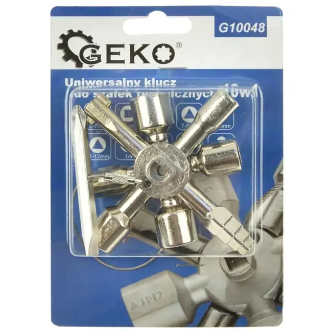 GEKO Multifunctionele moersleutel - 10-in-1 - Voor kasten en installaties