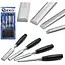 GEKO Houtbeitelset - Ergonomisch - Staal - 4 stuks - 6-24 mm