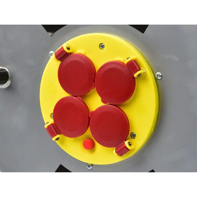 Keltin Verlengsnoer op haspel - Metaal - 50m - 3x2,5mm - Thermische beveiliging