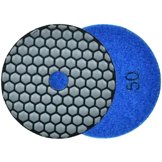 GEKO Diamant polijstpad - 100 mm - Droog gebruik - Klittenband bevestiging