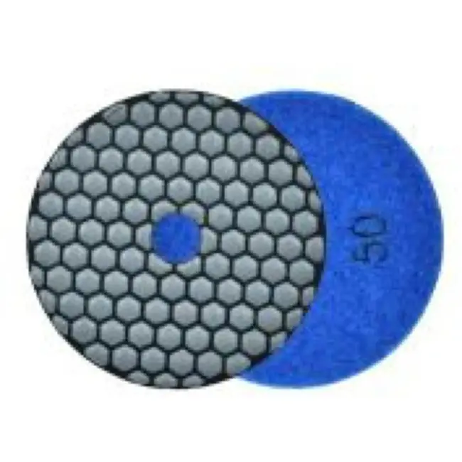 GEKO Diamant polijstpad - 100 mm - Droog gebruik - Klittenband bevestiging