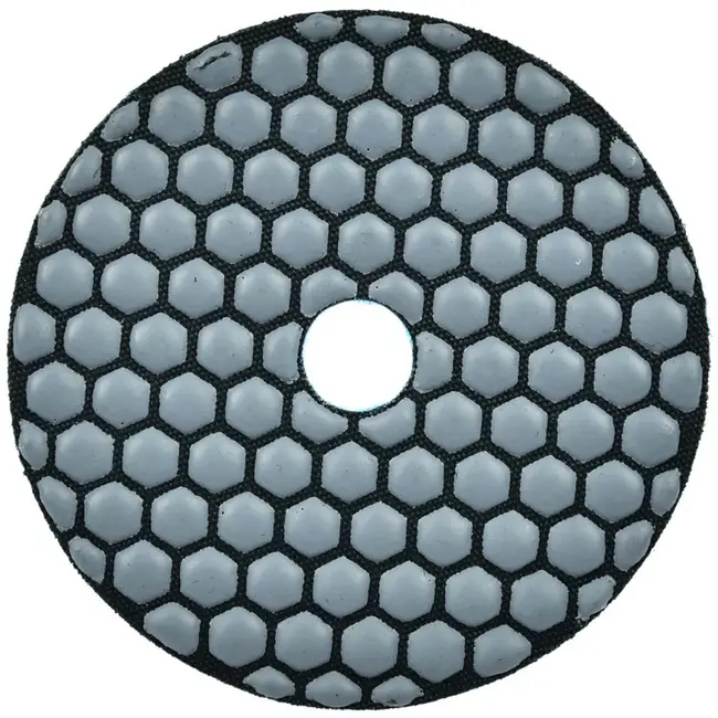 GEKO Diamant polijstpad - 100 mm - Droog gebruik - Klittenband bevestiging