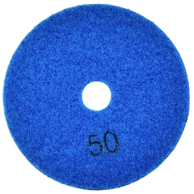 GEKO Diamant polijstpad - 100 mm - Droog gebruik - Klittenband bevestiging