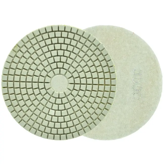 GEKO Diamant polijstpad - 125 mm - Voor nat gebruik - Klittenbandbevestiging - G3000tuks
