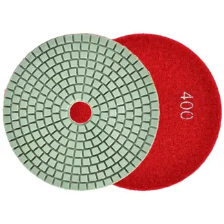 GEKO Diamant polijstpad - 125 mm - Voor nat schuren en polijsten - Klittenbandbevestiging