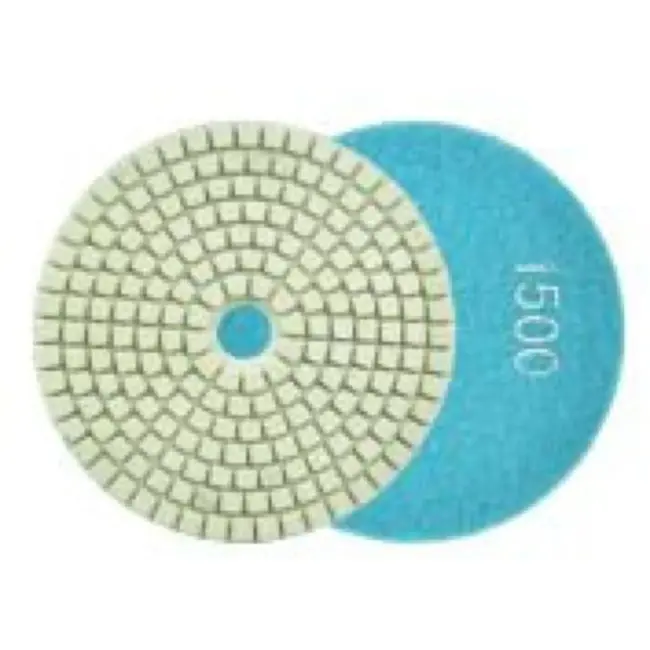 GEKO Diamant polijstpad - 100mm - Nat gebruik - Klittenband bevestiging - G1500 gradatie