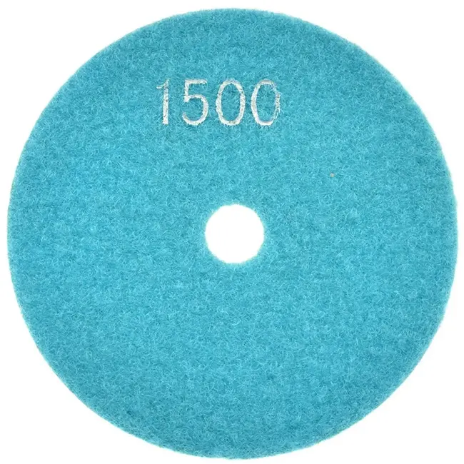 GEKO Diamant polijstpad - 100mm - Nat gebruik - Klittenband bevestiging - G1500 gradatie