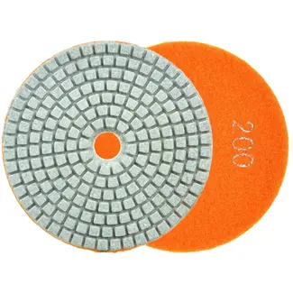 GEKO Diamant polijstpad - 100 mm - Nat gebruik - Klittenband bevestiging