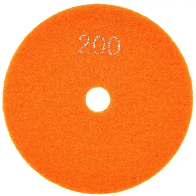 GEKO Diamant polijstpad - 100 mm - Nat gebruik - Klittenband bevestiging