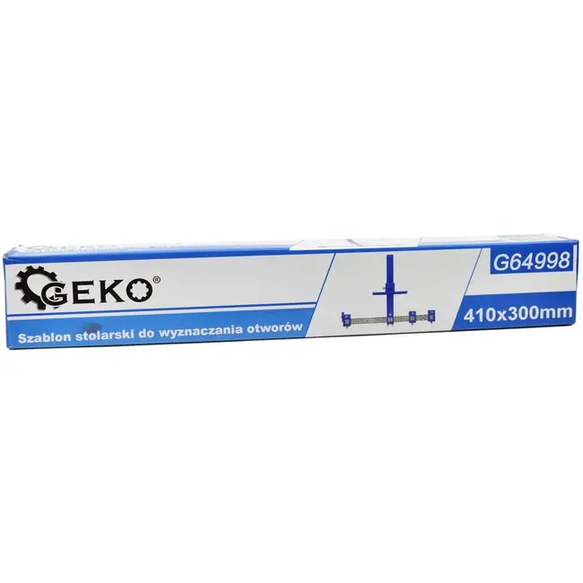 GEKO Houtbewerkingssjabloon - Precisieboren - Kunststof en Aluminium - Verstelbare Afstand - Inclusief Etui