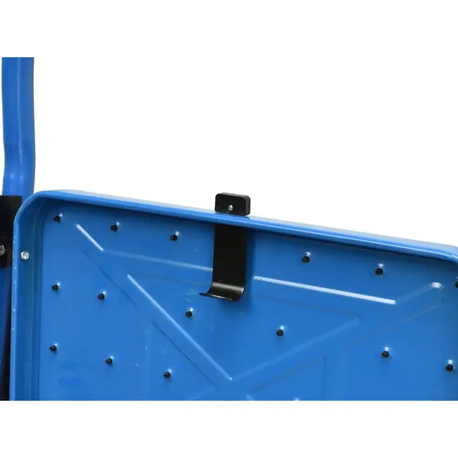 GEKO Opvouwbare ladder - 3 treden - antislip - blauw/zwart - compact ontwerp