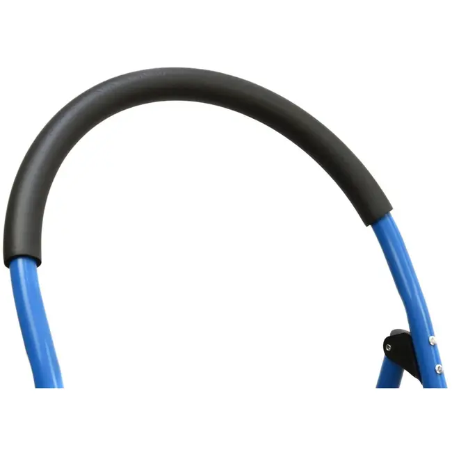 GEKO Opvouwbare ladder - 3 treden - antislip - blauw/zwart - compact ontwerp