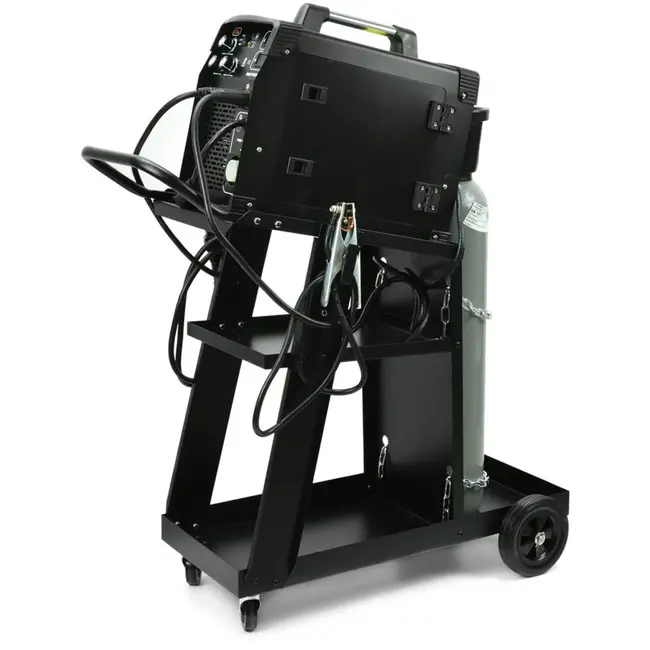 GEKO Laswagen - Handgreep - Poedergecoat Staal - 45 kg Draagvermogen - Rubberen Wielen