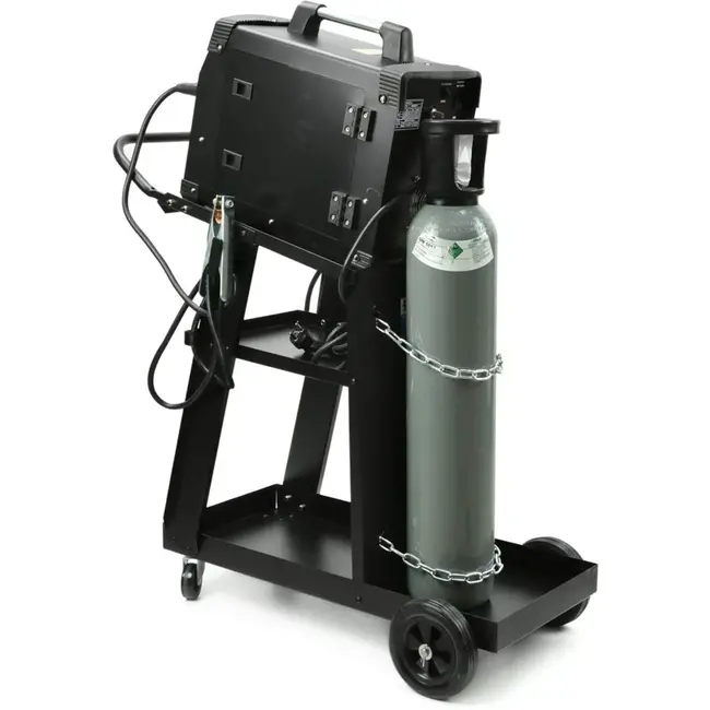 GEKO Laswagen - Handgreep - Poedergecoat Staal - 45 kg Draagvermogen - Rubberen Wielen