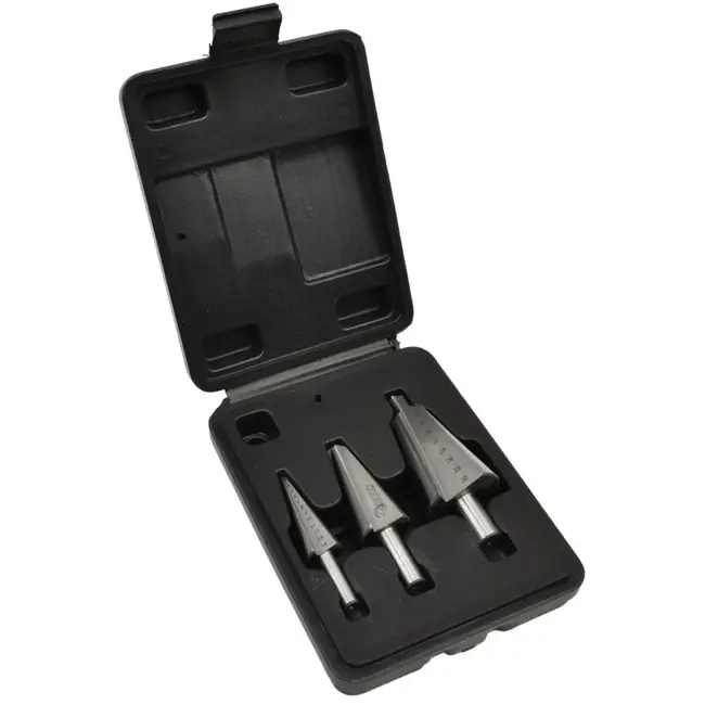 GEKO HSS metaalborenset - traploos - 3-delig - 3-30 mm