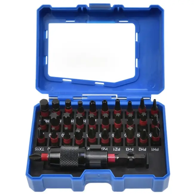 GEKO Set impact bits - veelzijdige schroefoplossing - 32-delig - staal S2