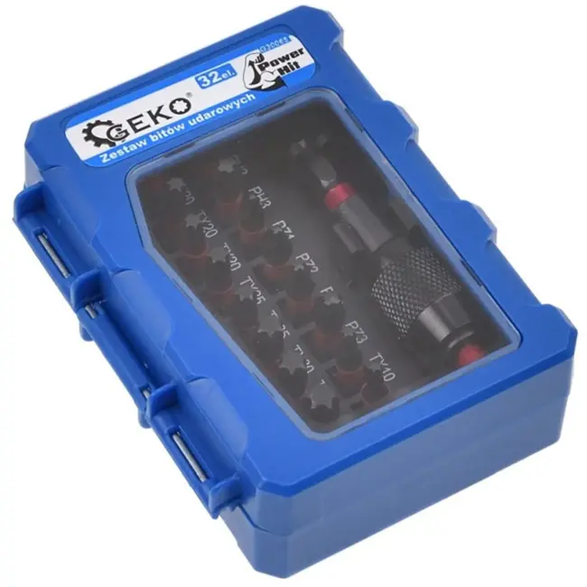 GEKO Set impact bits - veelzijdige schroefoplossing - 32-delig - staal S2