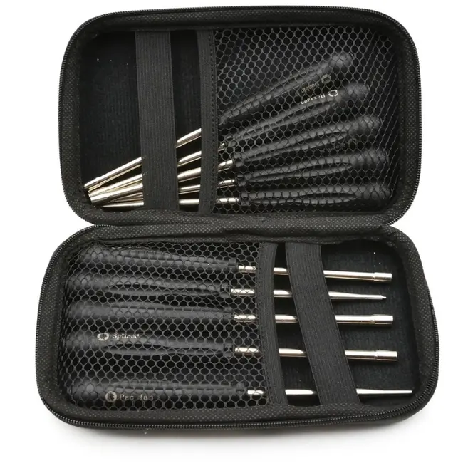 GEKO Set van 10 carburateur afstelgereedschappen - ergonomisch - staal - 157 mm