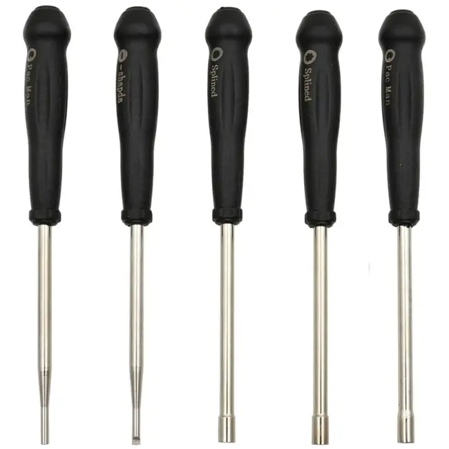 GEKO Set van 10 carburateur afstelgereedschappen - ergonomisch - staal - 157 mm