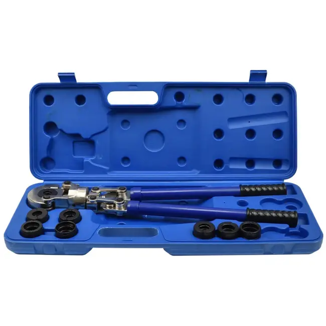 GEKO Hydraulisch krimpgereedschap - 8 verwisselbare koppen - Pex-AL-PEX systemen
