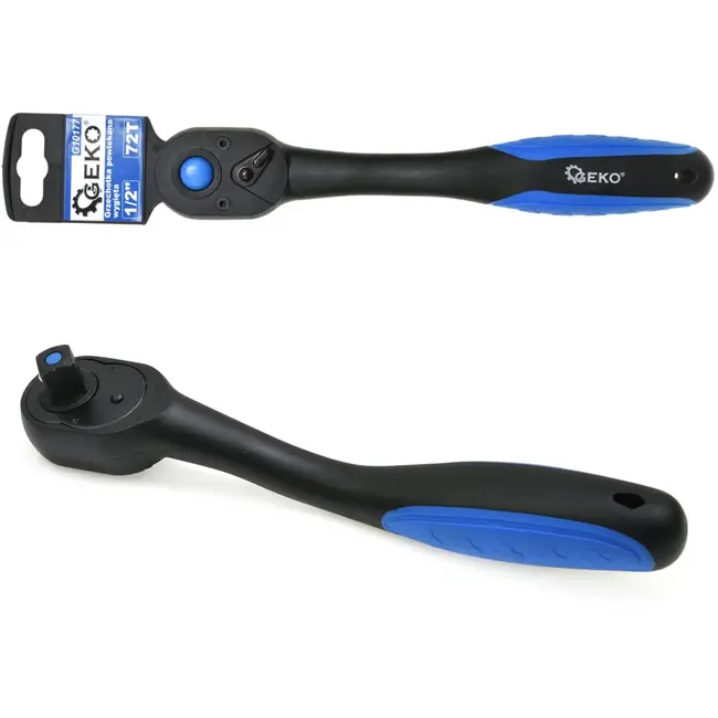 GEKO Ratelsleutel - Nylon Coating - 72 Tanden - 246 mm - Ergonomisch Handvat