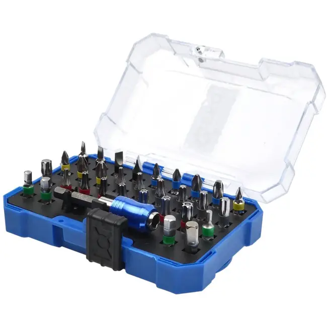 GEKO Bitset met magnetische houder - 32-delig - veelzijdige schroefoplossing - staal S2